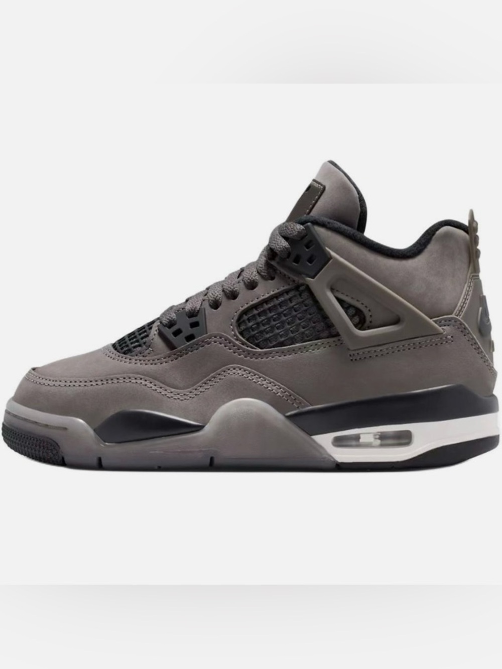 Air Jordan 4 Retro "Cave Stone & Black" Youth Shoes IB4171-200 Size 6.5 Y / W 8